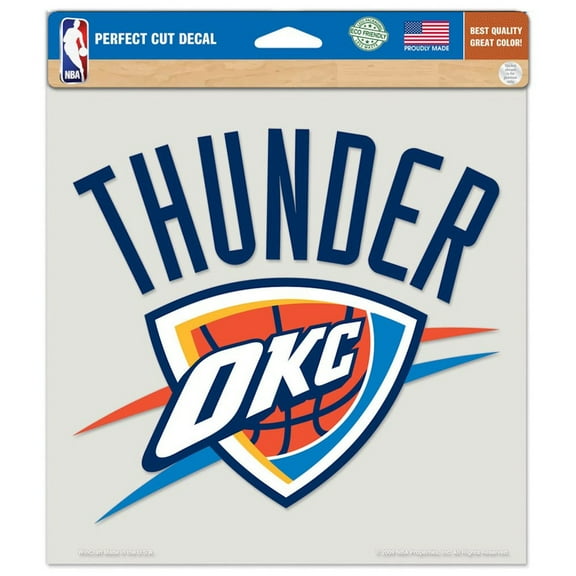 Oklahoma City Thunder Die-cut Decal - 8''x8'' Color