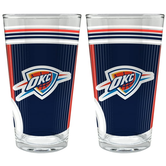 Oklahoma City Thunder Two-Piece 16oz. Pint Glass Set
