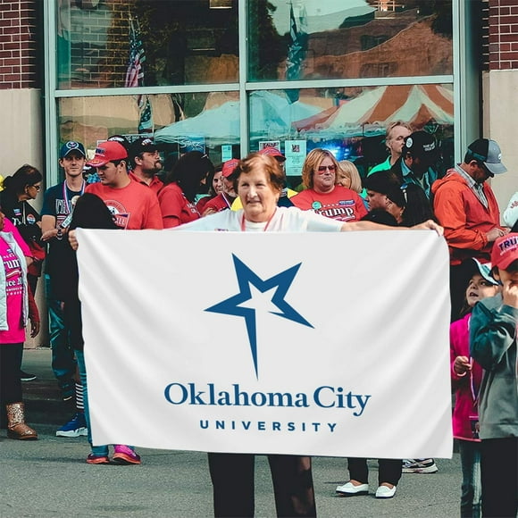 Oklahoma City University Logo Banner Breeze Flag Outdoor Flags Home Flag Garden Flag 3 'X 5' Ft