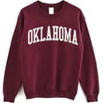 thumbnail image 1 of Oklahoma Crewneck Sweatshirt, Vintage Sports College Style Pullover for Women and Men, 1 of 6