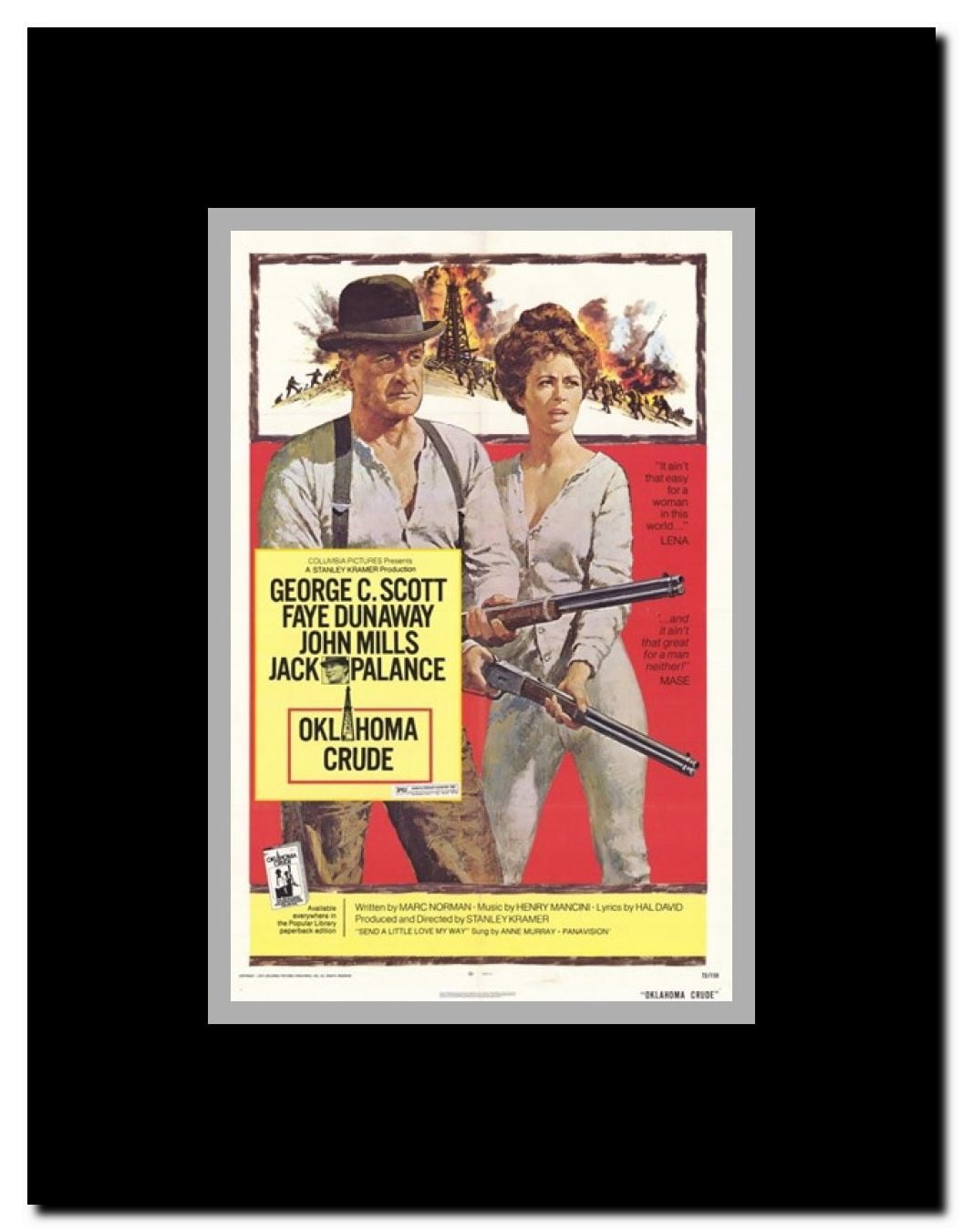 Oklahoma Crude Framed Movie Poster