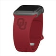 thumbnail image 1 of Oklahoma Engraved Silicone Unisex Watch Band for Apple Watch - 42/44/45/49mm(46mm Series 10/11) Crimson by Affinity Bands, 1 of 1