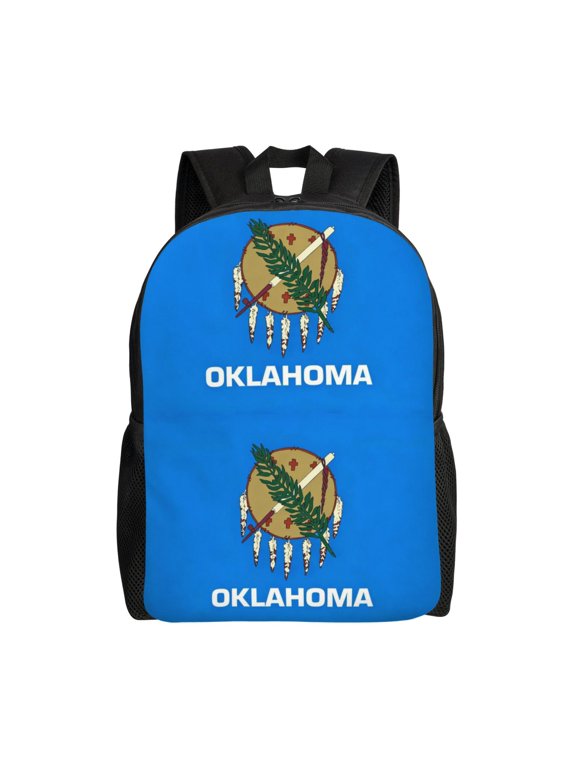 Oklahoma Flag Travel Outdoor Backpack for Men Women Laptop College Daypack