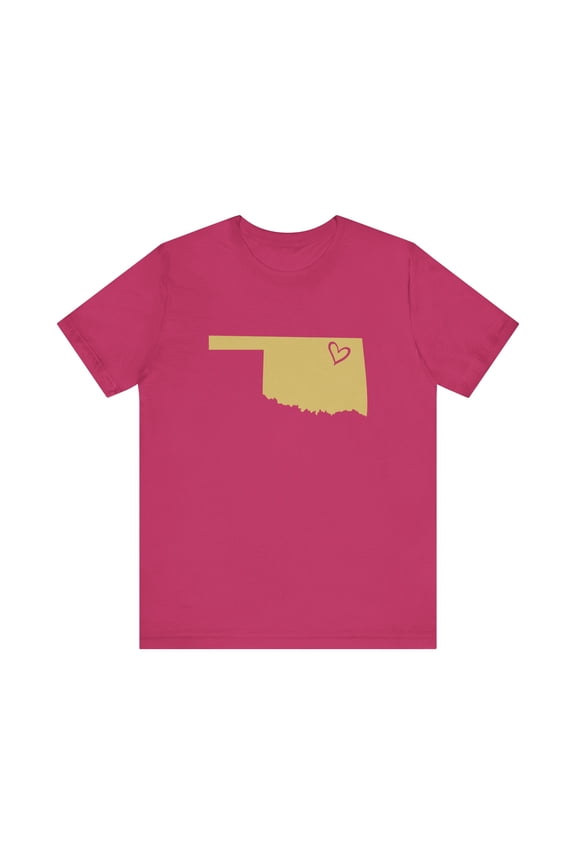 Oklahoma Heart Shirt: Rep Your State in Style!