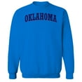thumbnail image 1 of Oklahoma Humor Graphic Royal Men's Crewneck Sweatshirt, 1 of 1