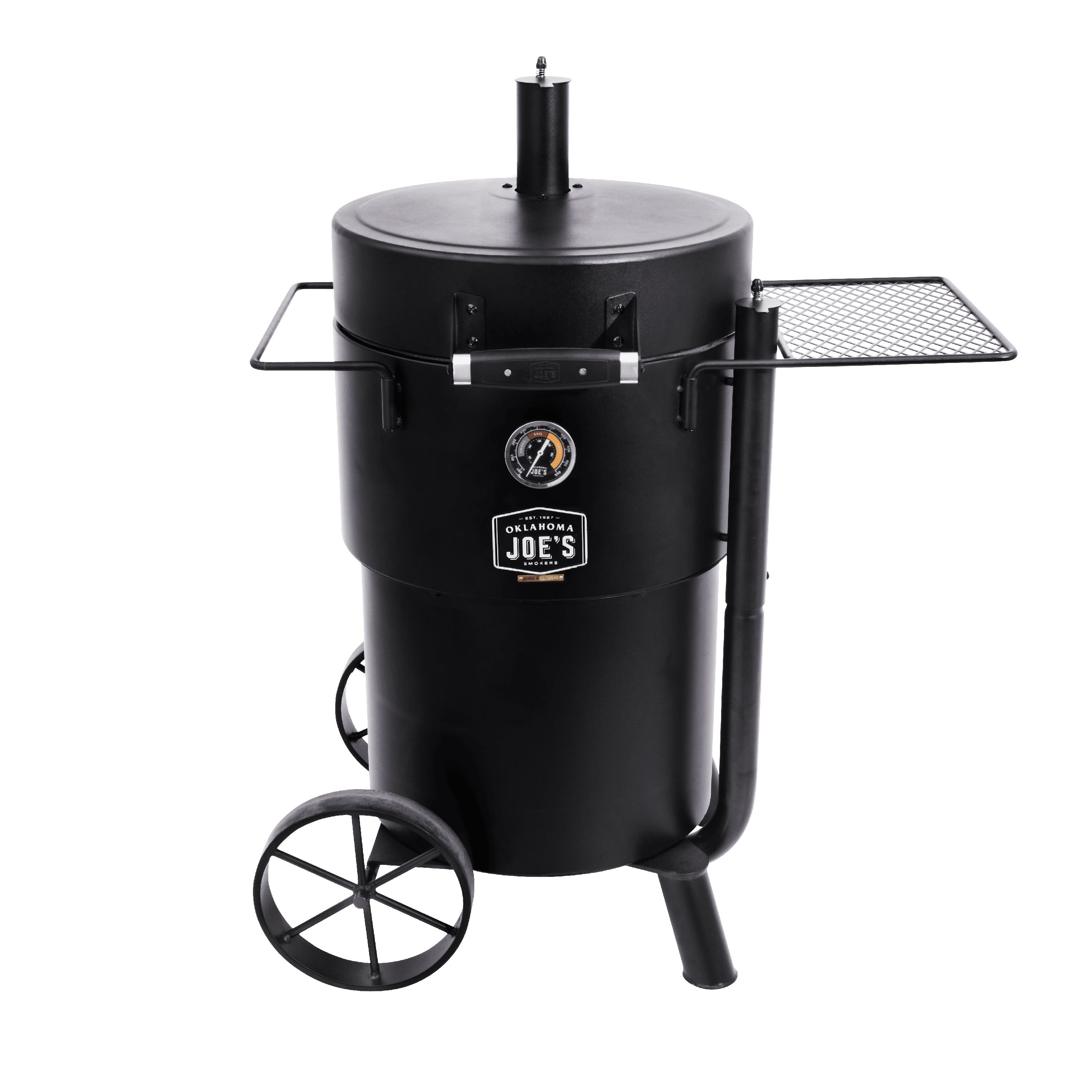 Oklahoma Joe's Bronco Charcoal Drum Smoker, Black