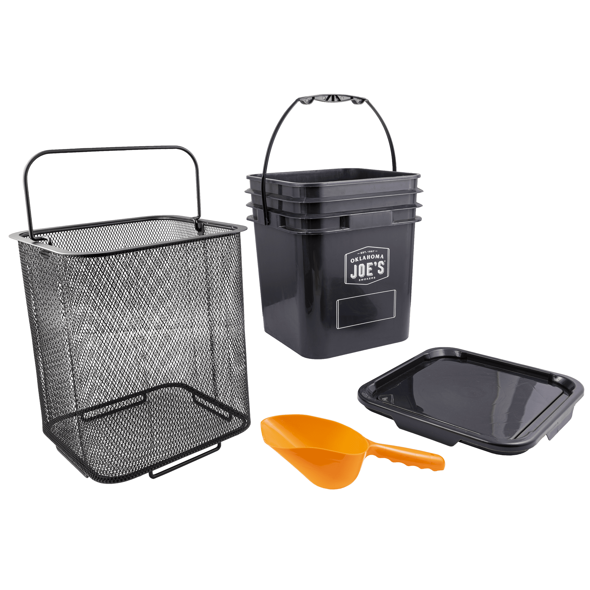 Oklahoma Joe's® Pellet Bucket Kit with Heavy-Duty Wood Storage