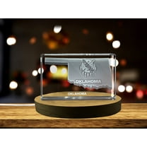 Oklahoma Map 3D Engraved Crystal 3D Engraved Crystal Keepsake/Gift/Decor/Collectible/Souvenir
