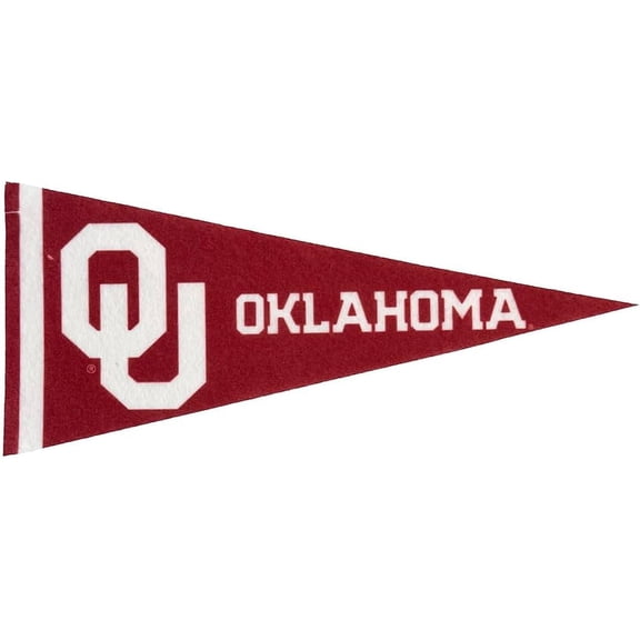 Oklahoma Mini Pennant - Size: 4" x 9" - Officially Licensed - 1 Pennant Per Pack