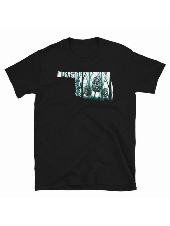 Oklahoma Morel Hunter Shirt Morel Mushroom Hunter Shirt Oklahoma Morel Map Gift Morel Mushroom Hunting Shirt Mycologist Gift