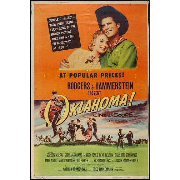 Oklahoma Movie Poster Giclee Print Reprint 27inx40in for any room 27x40 Square Adults Best Posters