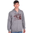 thumbnail image 1 of Oklahoma OK Home On Range Smurfs Zip Up Hoodie Men's Women's Brisco Brands S, 1 of 5