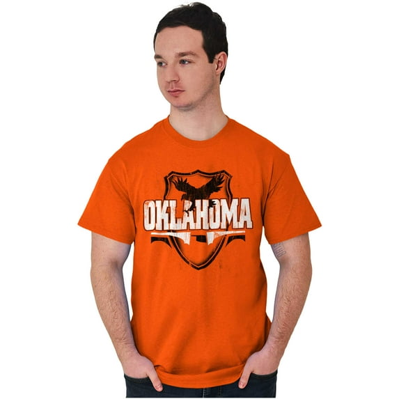 Oklahoma OK Pride Gameday Spirit Cool Men's Graphic T Shirt Tees Brisco Brands L