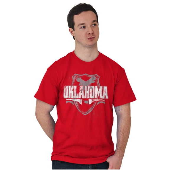 Oklahoma OK Pride Gameday Spirit Cool Men's Graphic T Shirt Tees Brisco Brands L