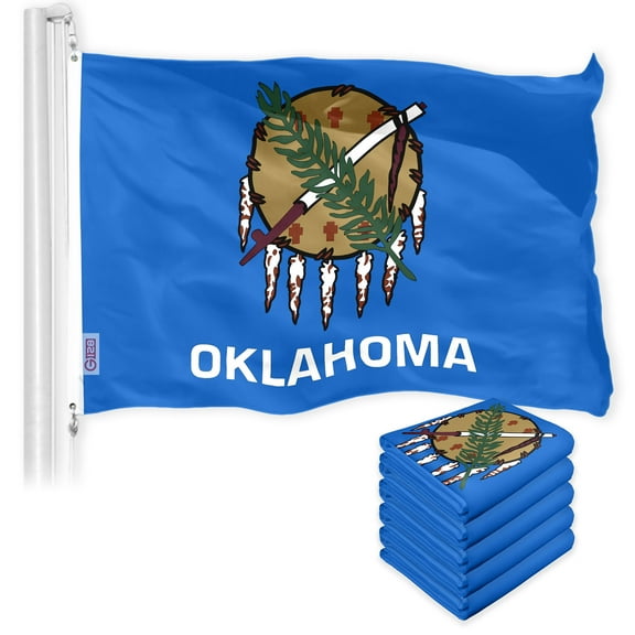 Oklahoma OK State Flag 3x5FT 5-Pack 150D Printed Polyester By G128