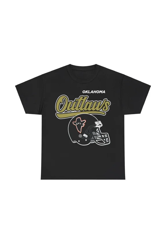 Oklahoma Outlaws Football Team Retro USFL Professional Tee Unisex T-Shirt, up to size 5XL