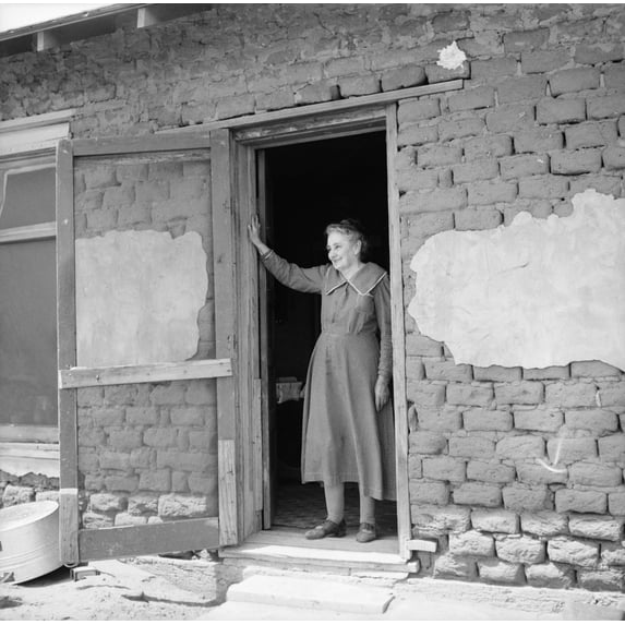 Oklahoma: Pioneer Woman. /Na Pioneer Women Of The Oklahoma Panhandle Dust Bowl. Photograph By Arthur Rothstein, April 1936. Poster Print by (24 x 36)