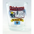 thumbnail image 1 of Oklahoma ST Elemnts Map Shot Glass, 1 of 1