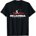thumbnail image 1 of Oklahoma Softball Vintage Minimalist Retro Softball Lover T-Shirt, 1 of 2