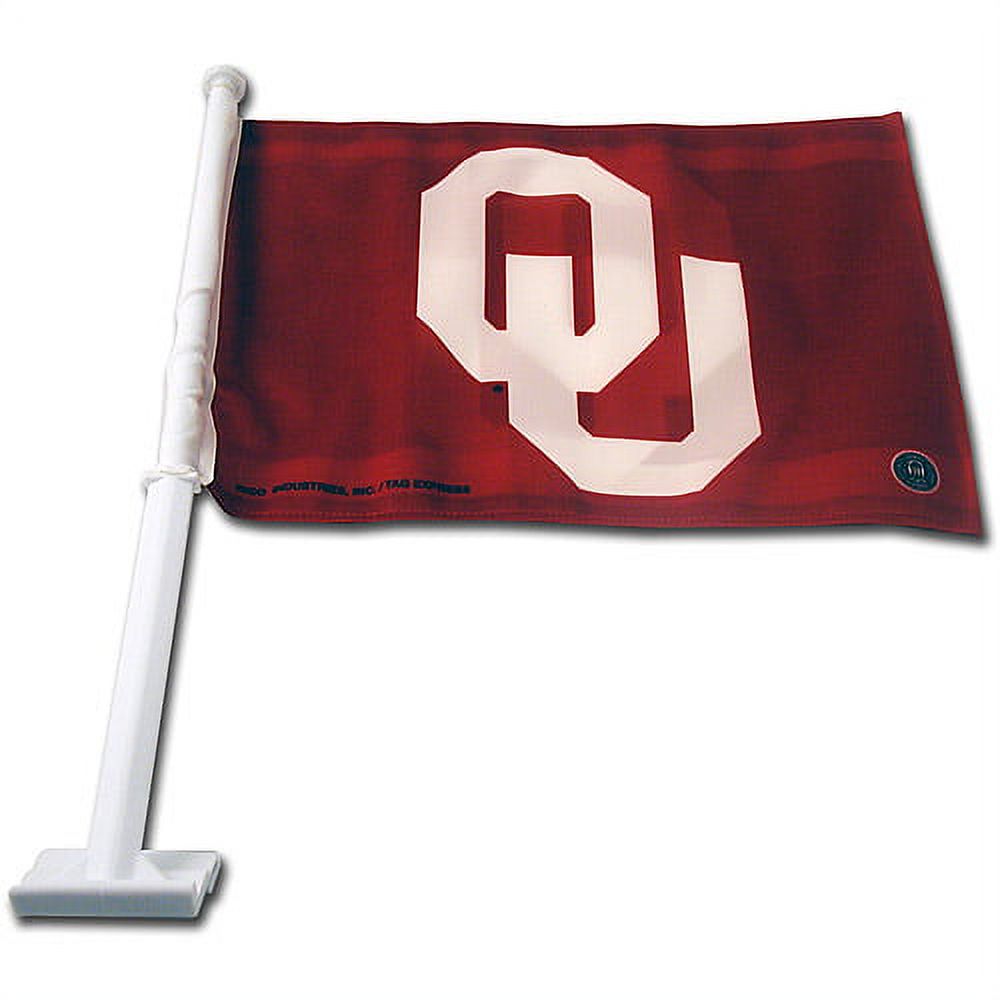 Oklahoma Sooners 11X14 Window Mount 2-Sided Car Flag - image 1 of 5