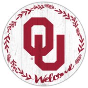 Oklahoma Sooners 12 Welcome Circle Sign