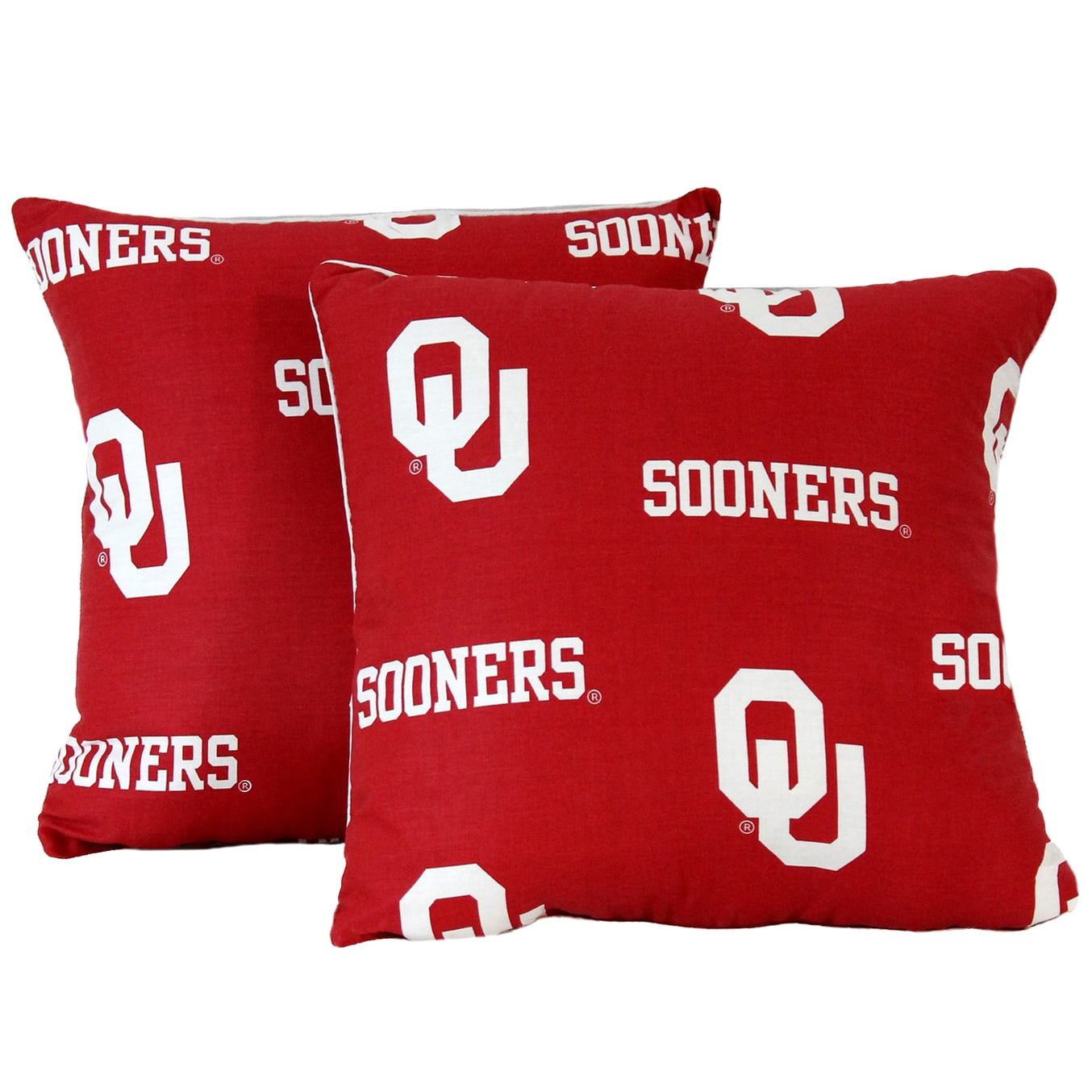 Oklahoma Sooners 16" x 16" Decorative Pillow (Includes 2 Decorative