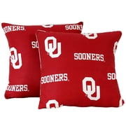 Oklahoma Sooners 16" x 16" Decorative Pillow Pair