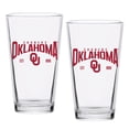 thumbnail image 1 of Oklahoma Sooners 16oz. Established Pint Glass Two-Set, 1 of 1