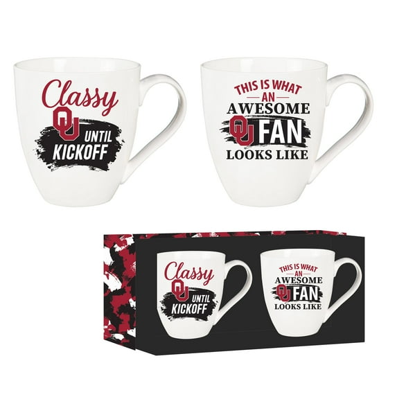 Oklahoma Sooners 17oz. O'Java Ceramic Cup Gift Set