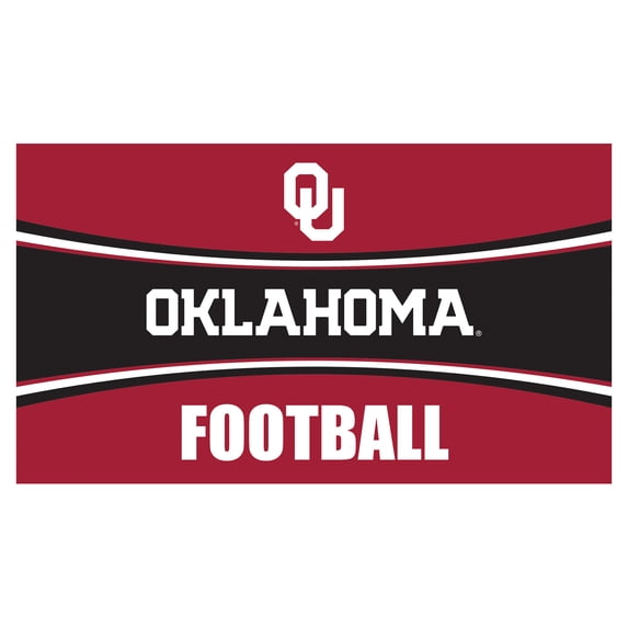 Oklahoma Sooners 28" x 16" Football Trapper Door Mat