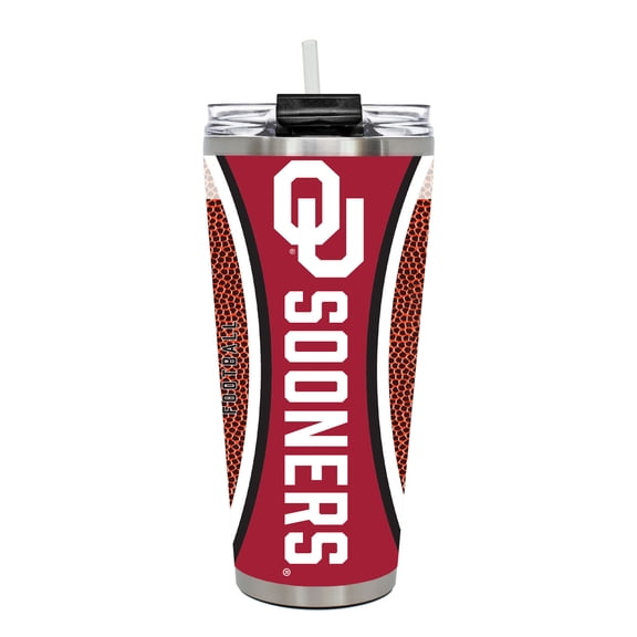 Oklahoma Sooners 32oz. Big Slim Game Ball Travel Tumbler