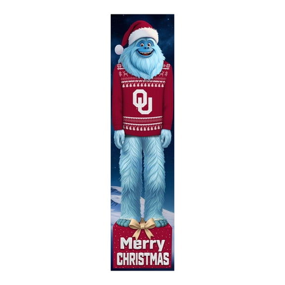 Oklahoma Sooners 48" Yeti Christmas Leaner