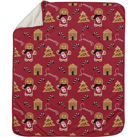 Oklahoma Sooners 60" x 70" Gingerbread Throw Blanket