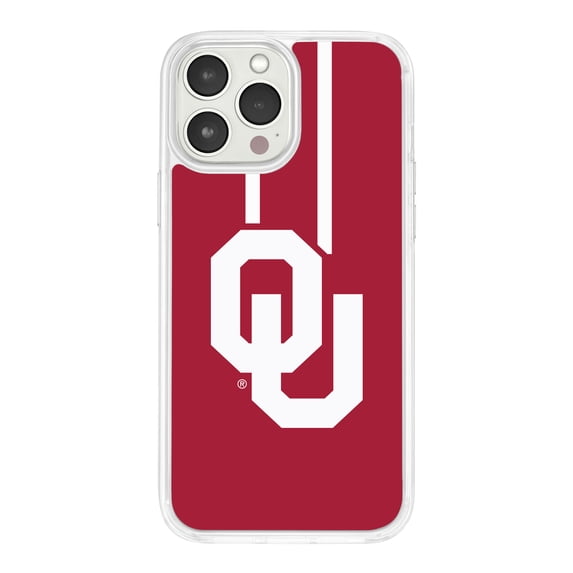 Oklahoma Sooners HD Phone Case Compatible with Apple iPhone 15 Pro (Stripe) by Affinity Bands