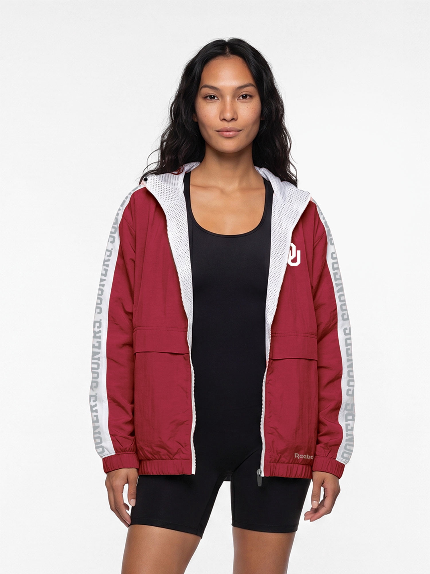 Oklahoma Sooners Reebok Womens Colorblocked Full Zip Jacket