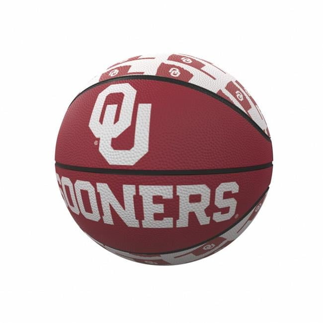 Oklahoma Sooners Repeating Logo Mini-Size Rubber Basketball