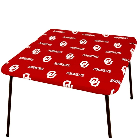 Oklahoma Sooners Tailgate Fitted Tablecloth, 33" x 33", Card Table 33" x 33", Card Table