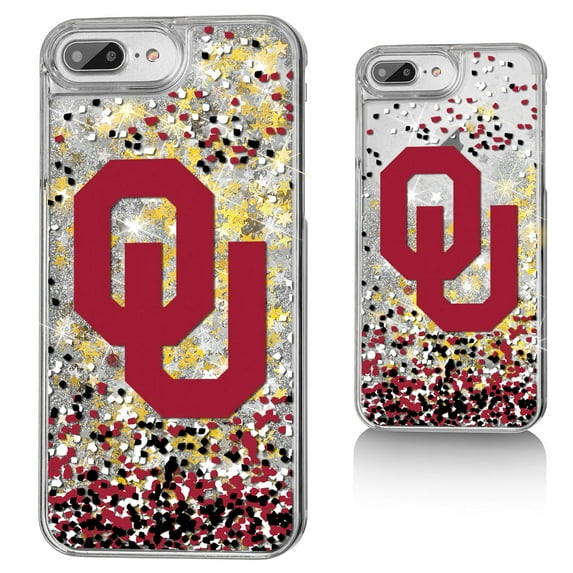 Oklahoma Sooners iPhone Glitter Confetti Design Case