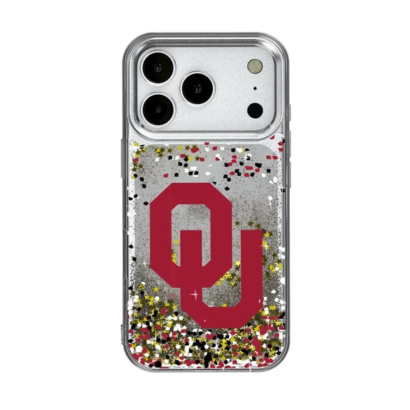 Oklahoma Sooners iPhone Glitter Confetti Design Case