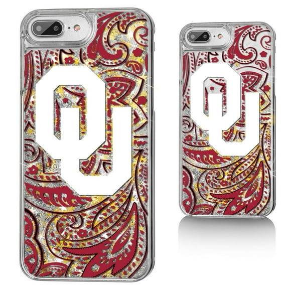 Oklahoma Sooners iPhone Glitter Paisley Design Case