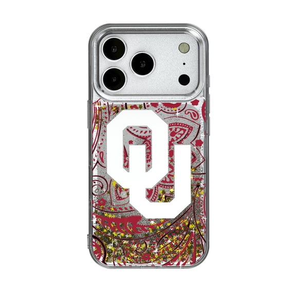 Oklahoma Sooners iPhone Glitter Paisley Design Case