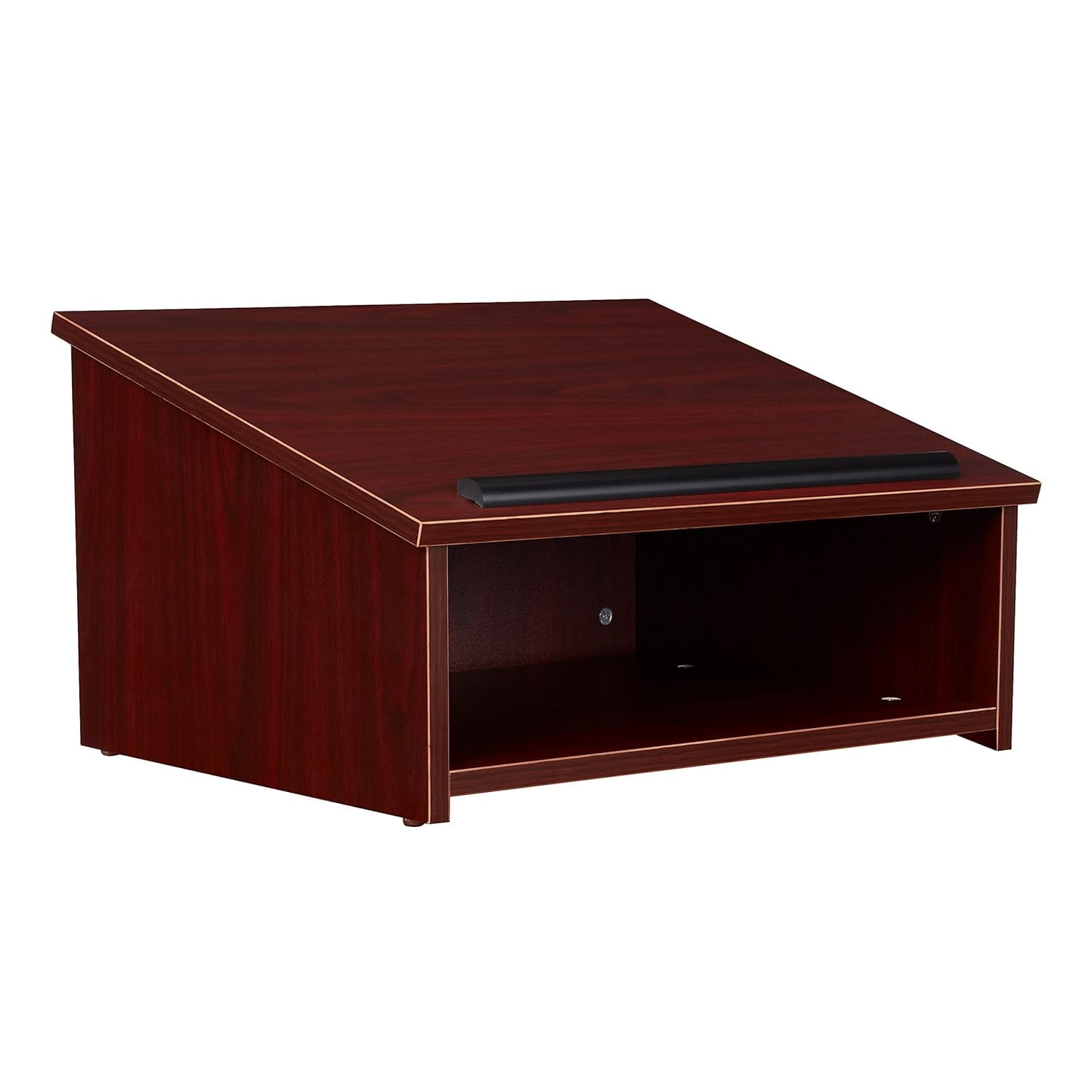 Mahogany 13.75'' Wood Tabletop Lectern with Storage