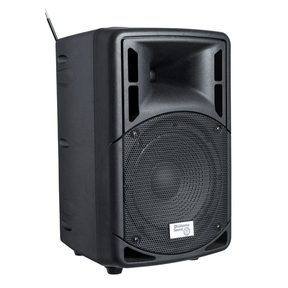 Oklahoma Sound 40 Watt Wireless Pa System With Wireless Handheld Mic - Black