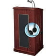thumbnail image 1 of Oklahoma Sound 711-MY-LWM-7 Prestige Sound Lectern with Wireless Headset Mic - Mahogany, 1 of 2