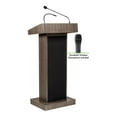 thumbnail image 1 of Oklahoma Sound Orator Series Modern Wood Lectern in Ribbonwood Brown, 1 of 6