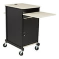 thumbnail image 1 of Oklahoma Sound PRC Series Modern Metal Jumbo Presentation Cart in Ivory/Black, 1 of 11