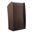 thumbnail image 1 of Oklahoma Sound Vision Modern Wood Non-Sound Lectern in Ribbonwood Brown, 1 of 5