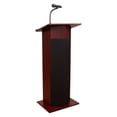 thumbnail image 1 of Oklahoma Sound Wood Power Plus Lectern with Wireless Headset Mic in Mahogany, 1 of 7