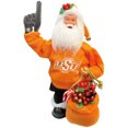 thumbnail image 1 of Oklahoma State Cowboys 12" Animated Musical Santa, 1 of 5