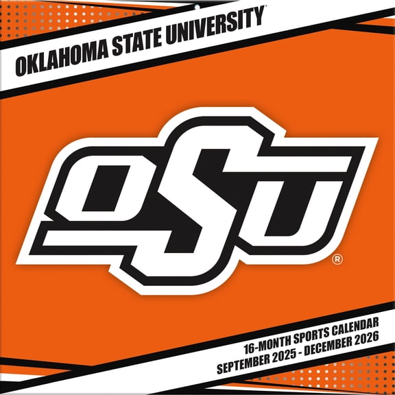 Oklahoma State Cowboys 12- x 12- 2026 Team Wall Calendar